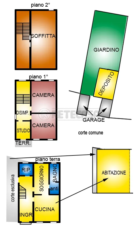 Foto 39 di 47 - Villa a schiera in vendita a Creazzo
